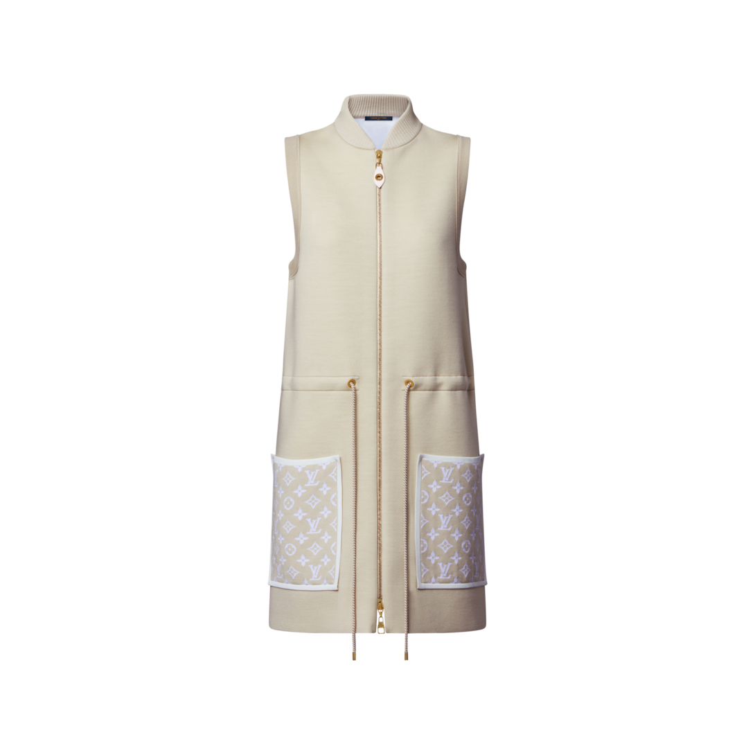 Monogram Accent Zip-Up Dress - Women - Ready-to-Wear | LOUIS VUITTON ®
